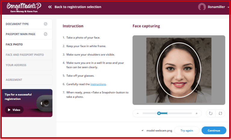 Registro FastTrack en Bongamodels