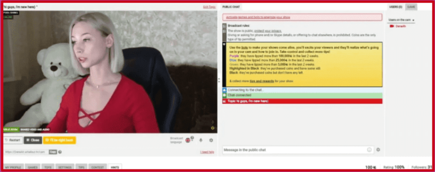 Conviértete en modelo web en Amateur.tv: Regístrate y revisa el sitio