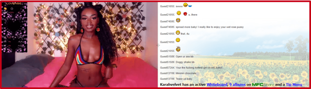 Modelo webcam MyFreeCams