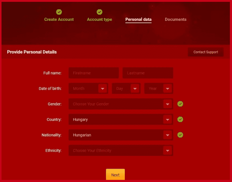 Proporcionar los datos personales del estudio LiveJasmin
