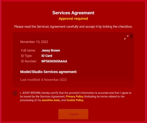 Acuerdo de servicio LiveJasmin